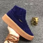 rihanna design for puma mid sneakers blue brown